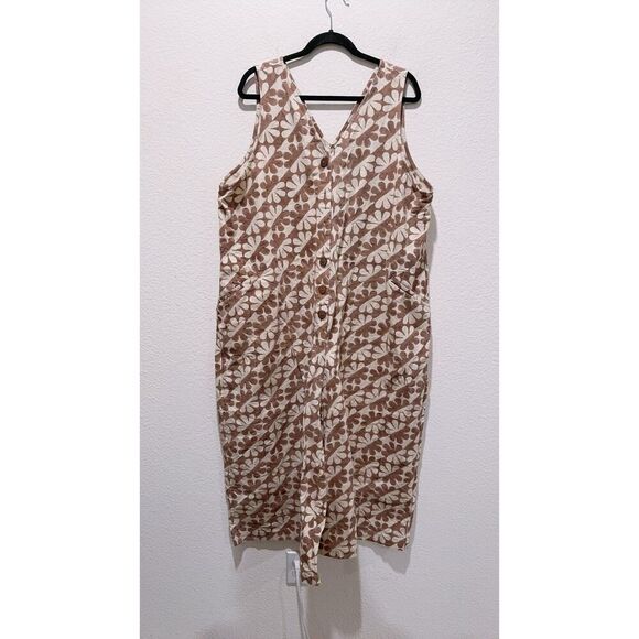 Seek Collective Posta Romper -Cocoa Dahlia print XL - Picture 9 of 14